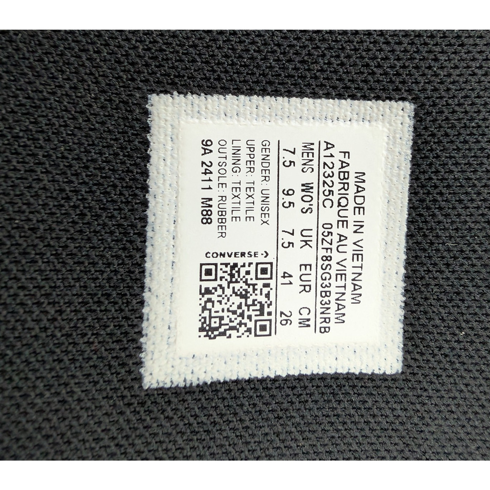Converse XX Hi Sneakers Womens 9.5 All Black Knee High Zip Y2K Goth Punk Grunge - Picture 7 of 7